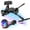 Black, variant on UNI-SUN Hoverboard with Go Kart, Bluetooth Hoverboard with Seat Attachment, 6.5" Wheels, Colorful LED Lights, Black