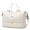 Beige, variant on UNIXINU Large Diamond Pattern Pressed Travel Duffel Bag with Independent Shoe Compartment, Spacious Sport Gym Handbag Ideal for Camping, Sports, Travel, Weekender Overnight