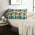 thumbnail image 6 of Rateoe Colorful Hawaii Palms Pattern Pillow Covers with Invisible Zipper(Pillows are not Included) Standard Pillowcases-20"x30", 6 of 6