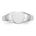 thumbnail image 4 of Solid 14k White Gold Engravable Signet Ring (8mm) - Size 9, 4 of 5