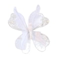 thumbnail image 2 of Adorno colgante de pared con forma de mariposa artificial, fondo brillante decorativo. Blanco, 2 of 9
