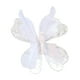 thumbnail image 2 of Adorno colgante de pared con forma de mariposa artificial, fondo brillante decorativo. Blanco, 2 of 9