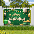thumbnail image 5 of Decorative Design Happy Birthday Banner Clover Decoration Party Decoration Gold Coins Celebration for Birthday Party Indoor Decoration Holiday Celebration, 5 of 6
