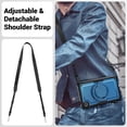 thumbnail image 6 of XYX Case for Samsung Galaxy Tab A11/ Tab A9 8.7 Inch 2025/2023 with Rotating Stand, Shoulder Strap, 2in1 Shockproof Cover, Navy Blue, 6 of 7