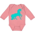 thumbnail image 3 of Inktastic Aqua Unicorn Boys or Girls Long Sleeve Baby Bodysuit, 3 of 5