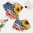 thumbnail image 4 of 4th of July Print Women'S Pajamas Set Summer Sleepwear Sets 2 Piece Lounge Set, 4 of 7