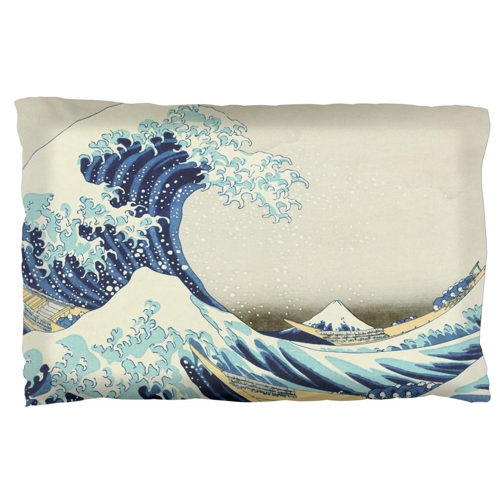 Great Wave Tsunami Japanese Painting Pillow Case