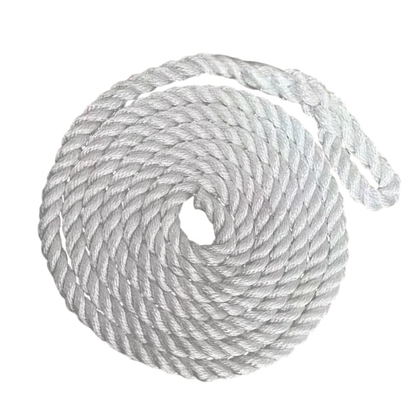 Cuerda de anclaje de línea de atraque de 79 pulgadas, accesorio elástico, cuerda torcida multiusos para Blanco 10mm 2metros