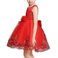 thumbnail image 3 of Juslio Dresses for Girls Round Neck Kids Flower Clothing Sleeveless Girl Dress, 3 of 7