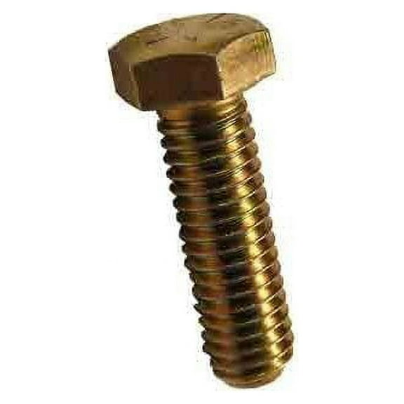 M6-1.0 x 25mm Hex Head Cap Screws, Steel Metric Class 10.9, Zinc Yellow Plating (Quantity: 100 pcs) - Coarse Thread Metric, Fully Threaded, Length: 25mm Metric, Thread Size: M6 Metric