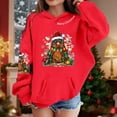 thumbnail image 2 of FUZHIQ Crew Neck Sweatshirts Girl Christmas Snowman Graphic Design Cute Cozy Pullover Loose Fit Long Sleeve Tops Girls Sweatshirt, 2 of 4