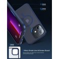 thumbnail image 5 of Magnetic Case for iPhone 11 Case [MIL-Grade Drop Tested & Compatible with MagSafe] Translucent Matte Back, Anti-Fingerprint Anti-Scratch Shockproof Phone 11 Case 6.1 Inch, Blue, 5 of 12