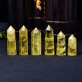 thumbnail image 5 of Cheers.US Faux Crystal Citrine Gemstone Hexagonal Pointed Hexagonal Prism Bars Quartz Citrine Decor for Home, 5 of 6