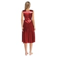thumbnail image 2 of Yartina Tunique de Danse Sans Manches pour Femmes, Performance de Danse Lyrique Bordeaux L, 2 of 7