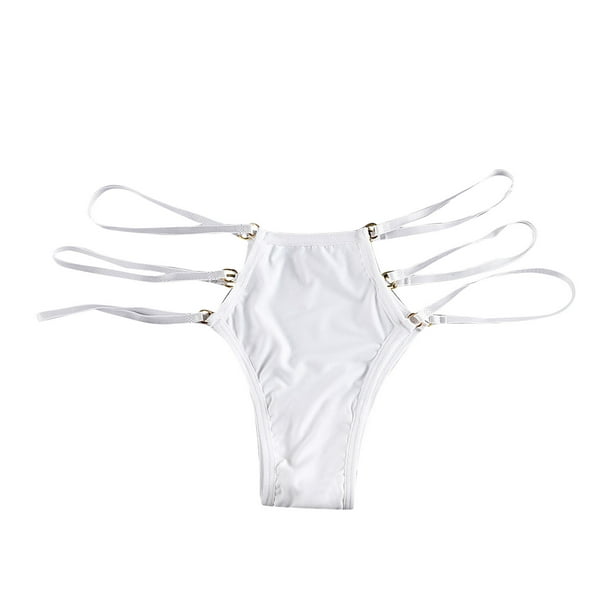 nsendm Female Underpants Adult Lane 22 24 New Seamless Underwear Bikini No  Show Nylon Spandex Women Panties Womens Work Out Panties(White, XL) 