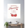 thumbnail image 2 of Delicious Cherries Poster Wall Art, Modern Wall Decor, 24x36 UNFRAMED, 2 of 3