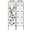 Black-2pc, variant on 2 Pack Metal Garden Trellis for Climbing Plants Outdoor 86.7" x 19.7" American Country Style Plant Support Rustproof Metal Rose Trellis Light Green
