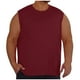 thumbnail image 2 of Ceisia Men's Plus Size Solid Color Mesh Crew Neck Tank Top, Breathable Sleeveless Fitness Shirt for Big & Tall Men Wine L Gifts, 2 of 7