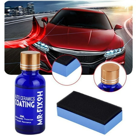 9H Ceramic Automotive Coating car kit, Anti Scratch Car Liquid Nano Ceramic Coating Paint Sealant Protection Super Hydrophobic Glass Coating Polish-30ML