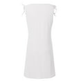 thumbnail image 5 of Women Summer Dresses 2024 Loose U Neck Sleeveless Tank Top Pleated Dress for Women Casual Long Sleeve Dress Button Dress Petite Maxi Dress Summer Midi Dress for Women Casual Dresses Midi Cute Summer, 5 of 5