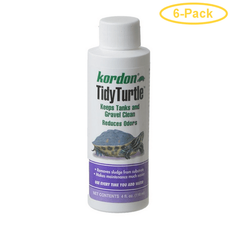 Kordon Tidy Turtle Tank Cleaner 4 oz - Pack of 6 (Best Way To Clean A Turtle Tank)