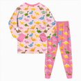 thumbnail image 6 of UAYOTSE Baby Girl Spring Clothes Toddler Spring Outfit Girl Spring Contrast Color Sweatshirt Shirt Pants Winter Outfit Toddler Gift 3 6 12 18 24 Months 2T 3T Outfits,Sizes 7-8 Years, 6 of 6