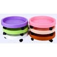 thumbnail image 4 of Flower Pot Creative Plastic Planter Pot Gardening Pot with Tray for Indoor Outdoor, 4 of 10