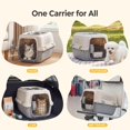 thumbnail image 4 of Hard-Sided Dog and Cat Carrier, TSA Airline Approved, for Small to Medium Pets, Travel Crate with Handle, Ventilated Design, 4 of 7