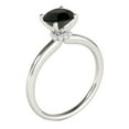 thumbnail image 4 of Mauli Jewels 2.06 CT Natural Round Cut Black & White Diamond Solitaire Engagement Ring In 10K Rose White & Yellow Gold, 4 of 7