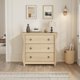 thumbnail image 3 of Qinaqin Natural Oak 3- cm de Profundidadrawer Moderno Profundidadresser con Negro Metálico Ring Pull Alturaandles Ideal para Dormitorio Living Sala Entryway y Alturaallway, 3 of 7