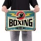 thumbnail image 5 of Chapa Boxeo Metal Vintage Pintura Hierro Rectangular Del Pared 40x30cm, 5 of 9