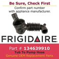 thumbnail image 3 of Frigidaire 134639910 Tub To Pump Hose, 3 of 3