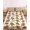 Beige, variant on Queen Size Fitted Sheet Set - Christmas 3 Piece Bedding Sets 16" Deep Pocket Fitted Sheet with 2 Pillowcases, Red Xmas Pine Tree Winter Snowflakes Brushed Microfiber Hotel Luxury Bed Sheets