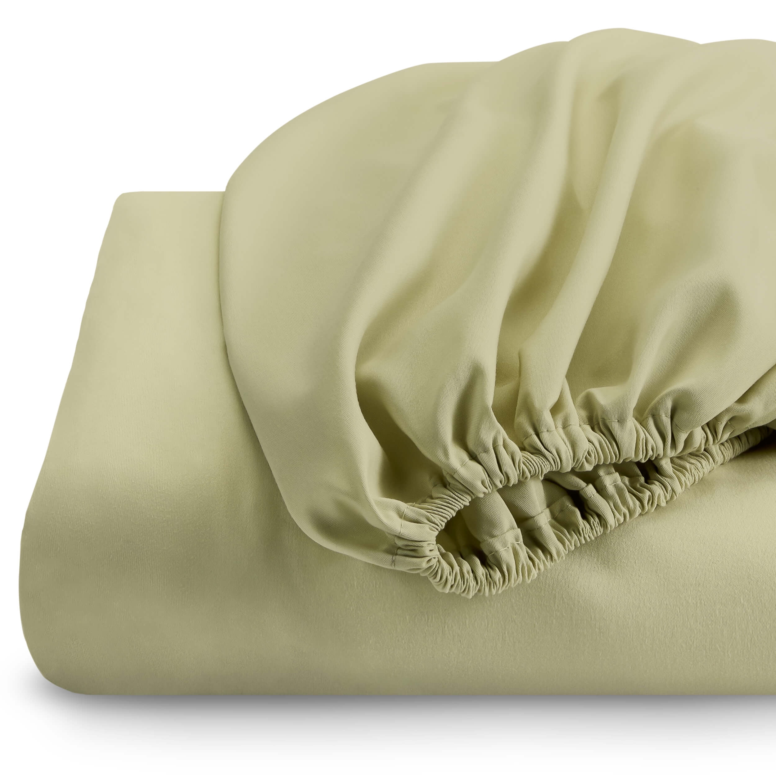 Bare Home 2 Split King Premium Ultra-Soft Fitted Bed Sheets (2-Pack) - Twin Extra Long, 15" Deep Pocket, 39" x 80" (Split King, Sage)