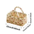 thumbnail image 3 of XINGAG Boho Storage Basket, Fabric Storage Organizer with Handles, Decorative Storage Bin, Collapsible Organizer for Toys, Clothes and Books, Decorative Basket for Nursery, Bedroom and Closet, 3 of 5