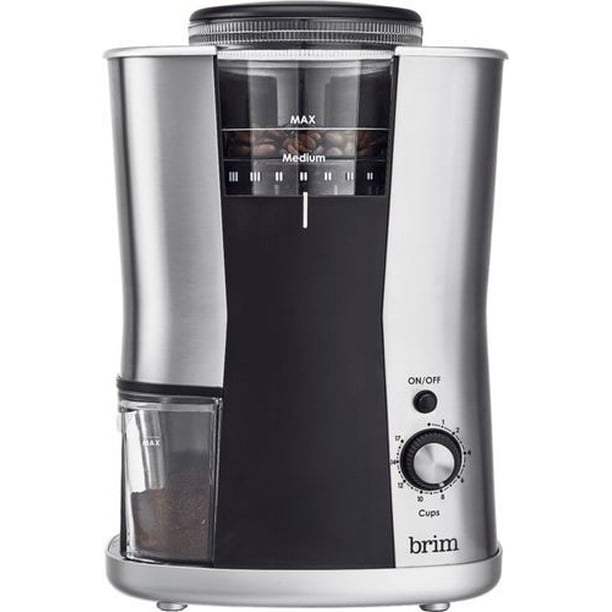 Brim 6.4Oz. Conical Burr Coffee Grinder Stainless Steel Walmart