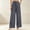 Gray womens pants 01, variant on Plus Size Dress Pants for Women Solid Baggy Wide Leg Pleated High Waist Drawstring Elastic with Pockets Professional Business Work Pants