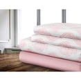 thumbnail image 1 of Safdie & Co. Microfiber Sheet Set 3PC Twin Pink Damask, 1 of 2