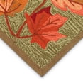 thumbnail image 3 of Liora Manne Ravella Area Rug Indoor Outdoor Moss Green Falling Leaves 5x8, 3 of 5