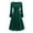 *Green, variant on U Women's Elegant Square Neck Long Sleeve Vintage Velvet Midi Dress With Belt,Swing Dress Cocktail Dress Red,Womens Plus M