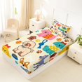 thumbnail image 4 of Homewish Cartoon Pet Dog Twin Sheets,Funny Animal Bedding,Cream,3pcs,1 Fitted Sheet and 1 Pillowcase, 4 of 6