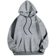 thumbnail image 1 of Men's Fall Winter Plus Size Hoodless Pullover Fashion Top Hop Oversized Crew Neck Sweatshirt Garment, 1 of 4