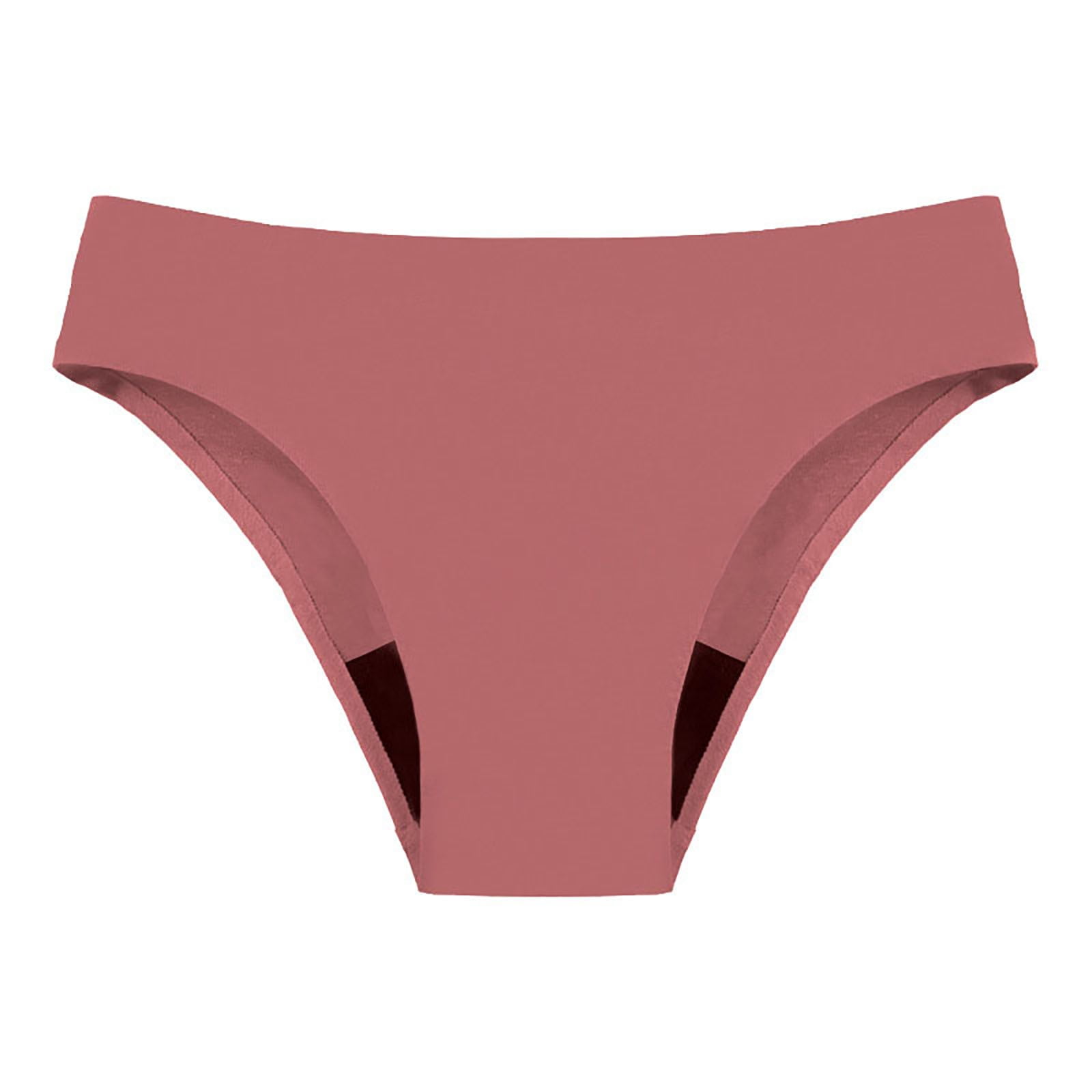 Sksloeg Thong Underwear Period Swimwear Leakproof Menstrual Bikini  Waterproof Bottom Swim Brief Light Flow - Teens Girls Women,Brown S