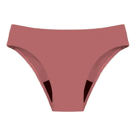 Ovticza Period Swimwear - Black Menstrual Leakproof Bikini Bottoms - Cool Comfort Breathable Underwear for Teens  Girls  Women Watermelon Red L