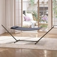 thumbnail image 3 of Hamac Double avec Support pour l'Extérieur, Coussin Matelassé Réversible, Capacité de 450 Lb, Hamac pour 2 Personnes avec Support en Acier Robuste, Sac de Transport, Hamac en Corde Portable pour Patio, Balcon et Jardin, 3 of 7