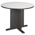 thumbnail image 1 of 42 Inch Round Conference Table in White Spectrum & Slate - Engineered Wood, 1 of 7