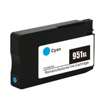 Cyan 951XL Ink Cartridge For OfficeJet Pro 8100 8600 8610 8615 w/Chip Show Ink Level