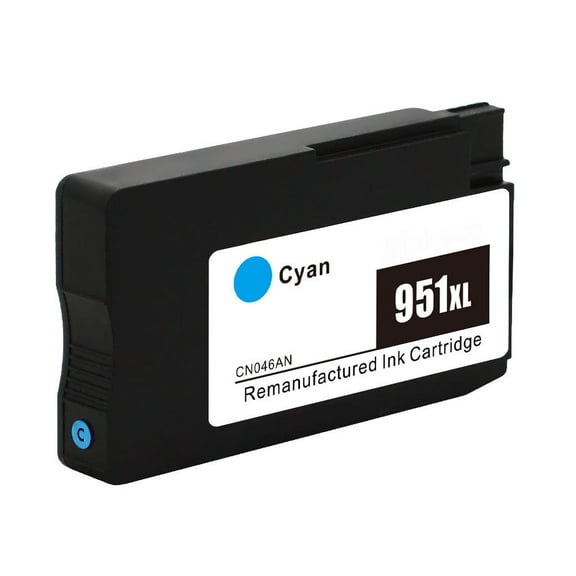 Cyan 951XL Ink Cartridge For OfficeJet Pro 8100 8600 8610 8615 w/Chip Show Ink Level