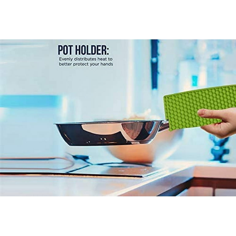 Premium Silicone Pot Holders for Kitchen - Easy to Clean Trivets for Hot  Pots and Pans - This Kitchen Tool Works Well as Silicone Trivet, Hot Pads  for Oven, Potholders 