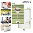 thumbnail image 6 of Yayeee 2 Pack Hand Towels for Bathroom 100% Cotton 16" x 28" Soft Absorbent Kitchen Towel, Black Martini, 6 of 7